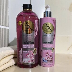 SK duchess Pink Shower Gel 1000mland Body Lotion500ml Set
